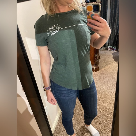 American Eagle Outfitters Tops - AEO - Women’s Tailgate Tee “Our Earth Our Future”